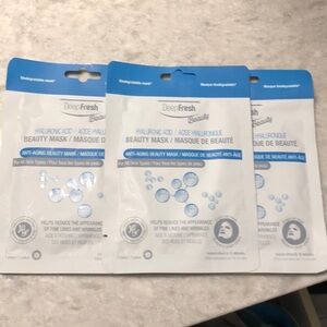 3 Deep Fresh Beauty Hyaluronic Acid Sheet Face Masks